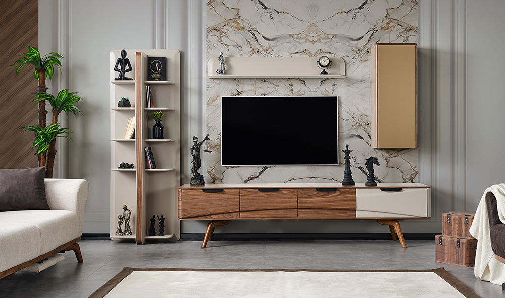 Legno Tv Ünitesi - Ahşap TV Ünitesi | Yapı Mobilya - Görsel 4
